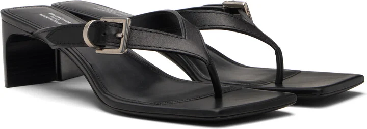 Balenciaga Black Bel Air Heeled Sandals - Image 4