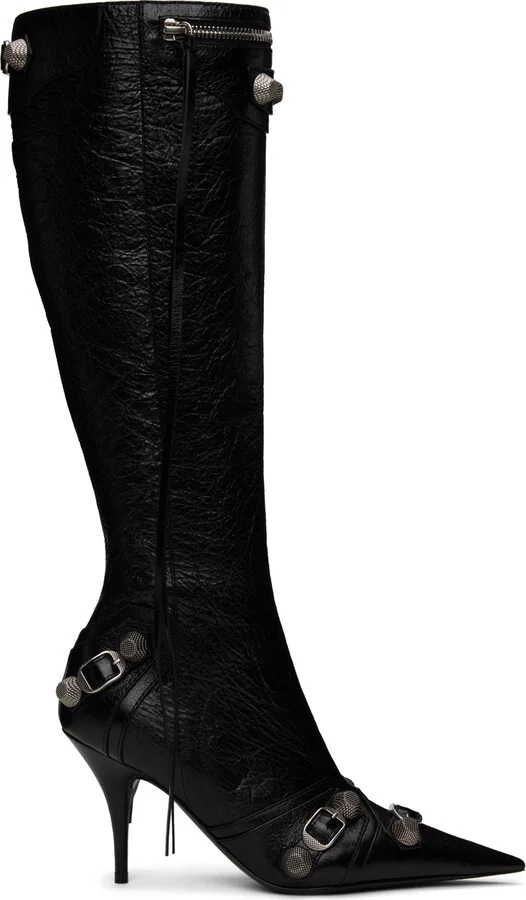 Balenciaga Black Cagole 90mm Tall Boots