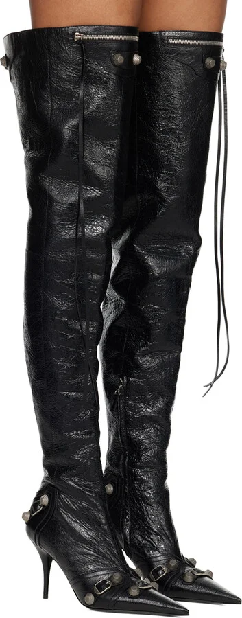 Balenciaga Black Cagole Boots - Image 4
