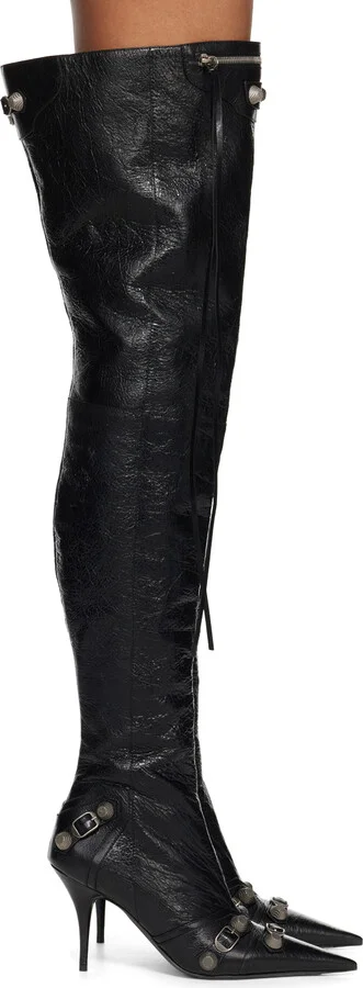 Balenciaga Black Cagole Boots