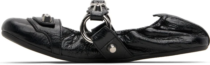 Balenciaga Black City Ballerina Flats - Image 3