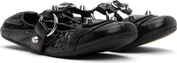 Balenciaga Black City Ballerina Flats - Image 4