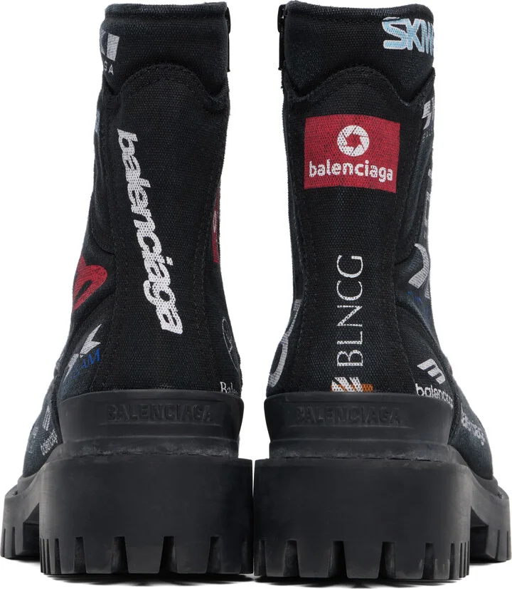 Balenciaga Black Combat Strike L20 'Skiwear' Boots - Image 2