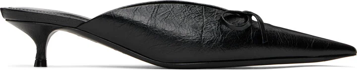 Balenciaga Black Knife Bow 40mm Mules