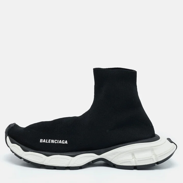 Balenciaga Black Knit Fabric 3XL Sock Sneakers Size 40
