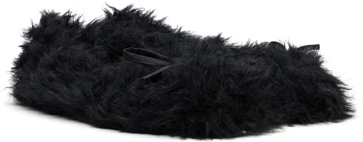 Balenciaga Black Leopold Ballerina Flats - Image 4