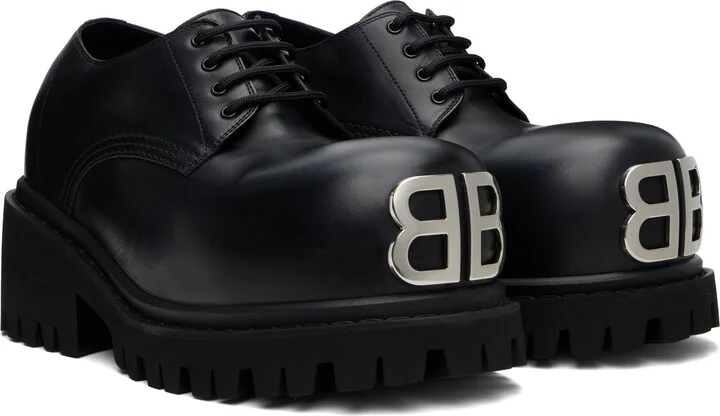 Balenciaga Black Stomper Derbys - Image 4