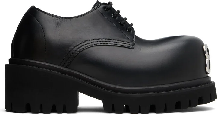 Balenciaga Black Stomper Derbys