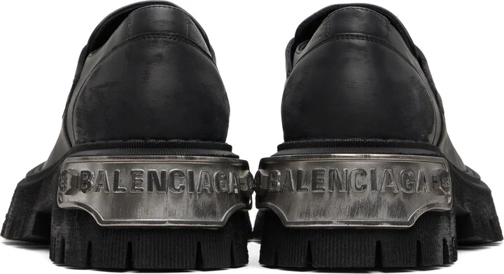 Balenciaga Black Tractor Loafers - Image 2