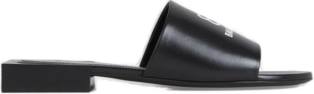 Balenciaga Box Logo Print Sandals