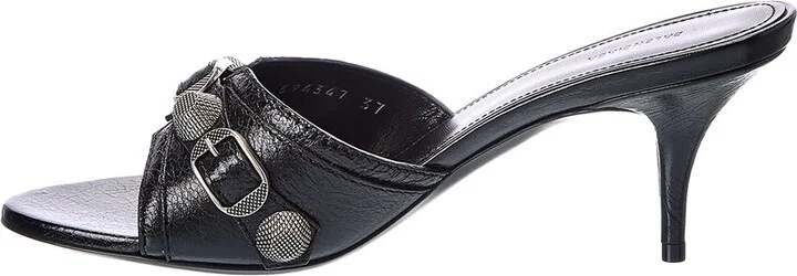 Balenciaga Cagole Leather Sandal - Image 2