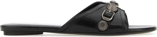 Balenciaga Cagole Open-Toe Slippers