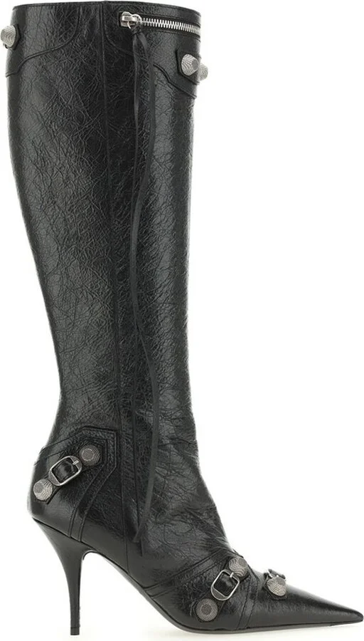 Balenciaga Cagole Pointed-Toe Boots