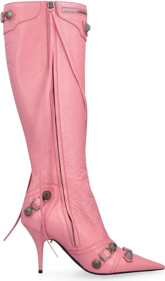 Balenciaga Cagole Pointed-Toe Boots