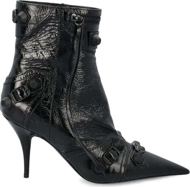 Balenciaga Cagole Pointed-Toe Boots