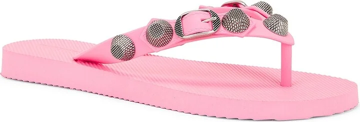 Balenciaga Cagole Thong Sandal in Pink - Image 2