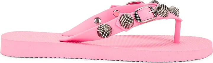 Balenciaga Cagole Thong Sandal in Pink