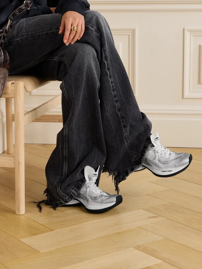 Balenciaga - Circuit Mesh And Rubber Sneakers - White - Image 2