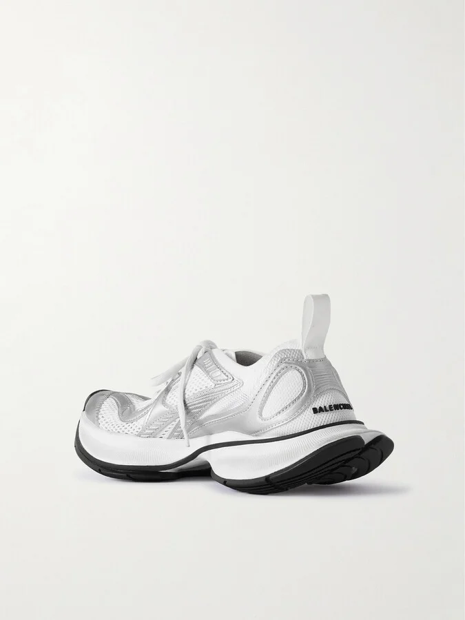 Balenciaga - Circuit Mesh And Rubber Sneakers - White - Image 3