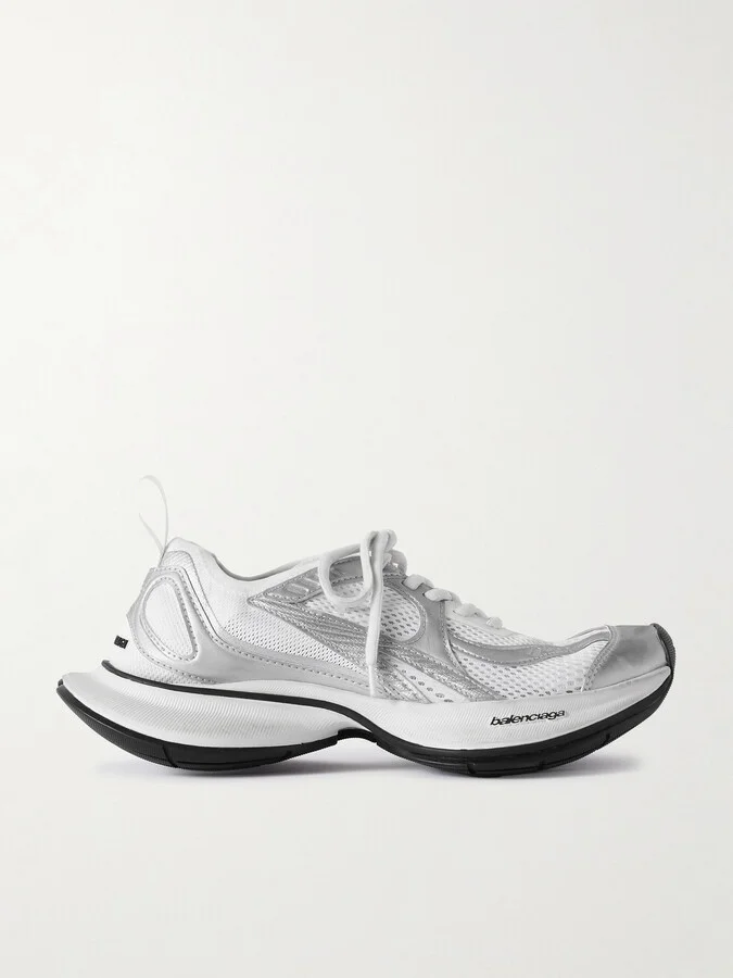 Balenciaga - Circuit Mesh And Rubber Sneakers - White