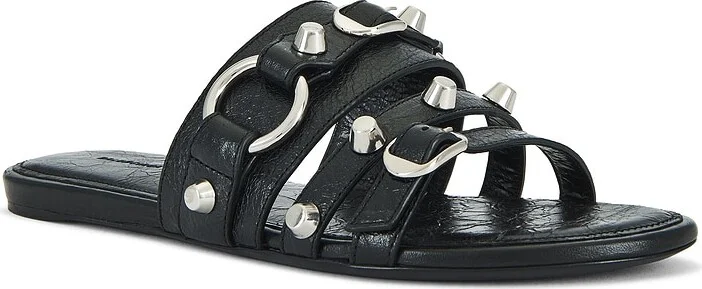 Balenciaga City Slide in Black - Image 2