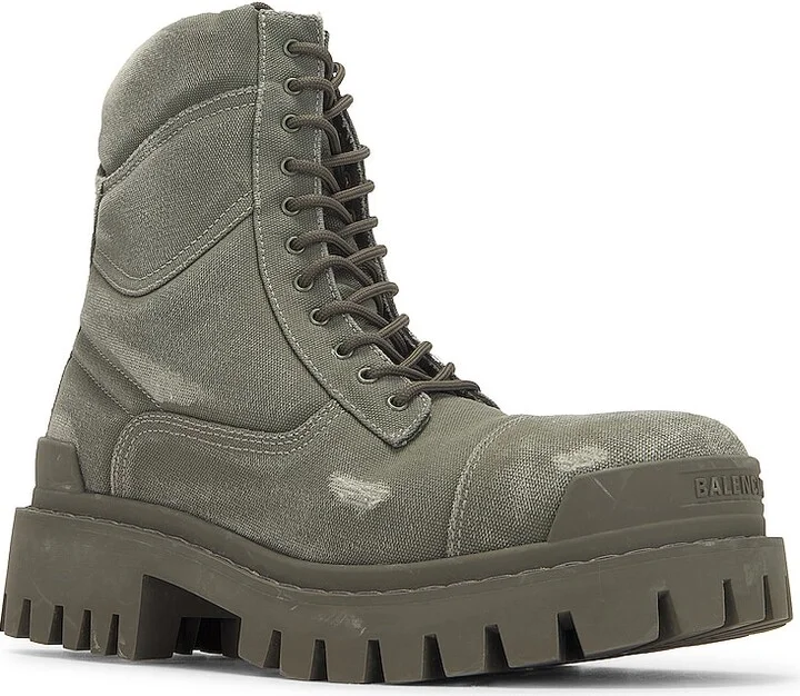 Balenciaga Combat Strike Canvas in Green - Image 2