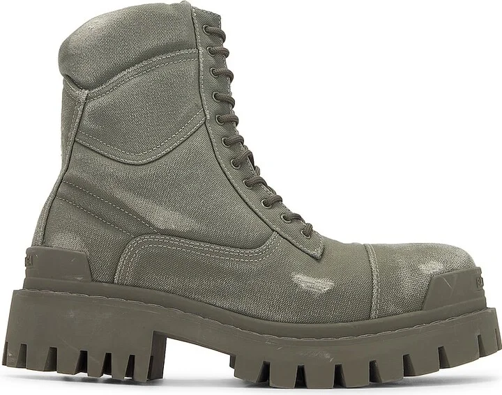 Balenciaga Combat Strike Canvas in Green