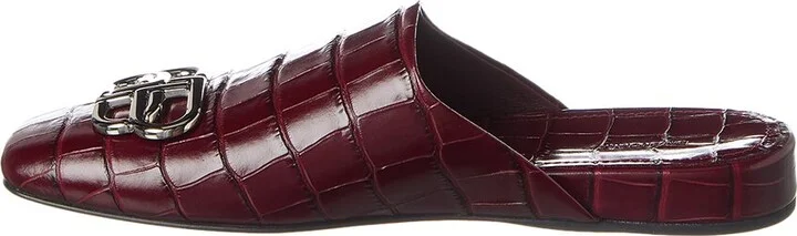 Balenciaga Cosy Bb Croc-Embossed Leather Mule - Image 2
