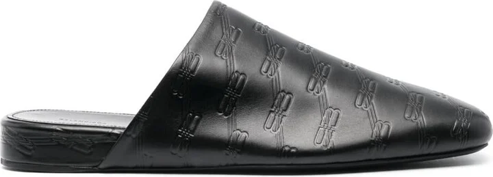 Balenciaga Cosy Bb Leather Slippers