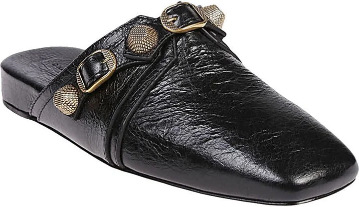 Balenciaga Cosy Cagole Leather Slippers - Image 2