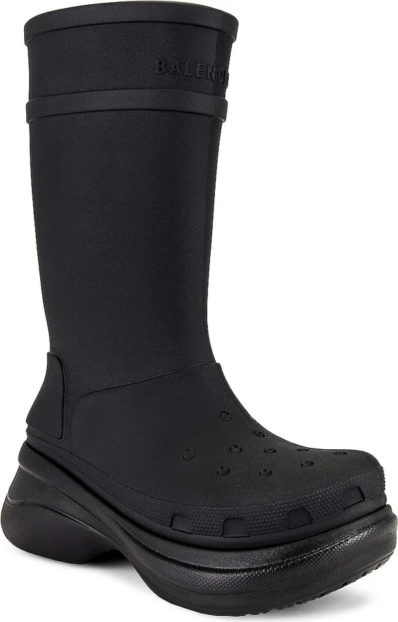 Balenciaga Crocs Boot in Black - Image 2