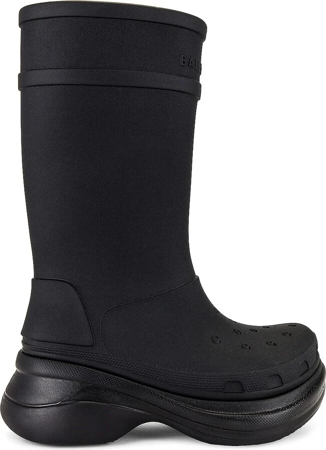 Balenciaga Crocs Boot in Black