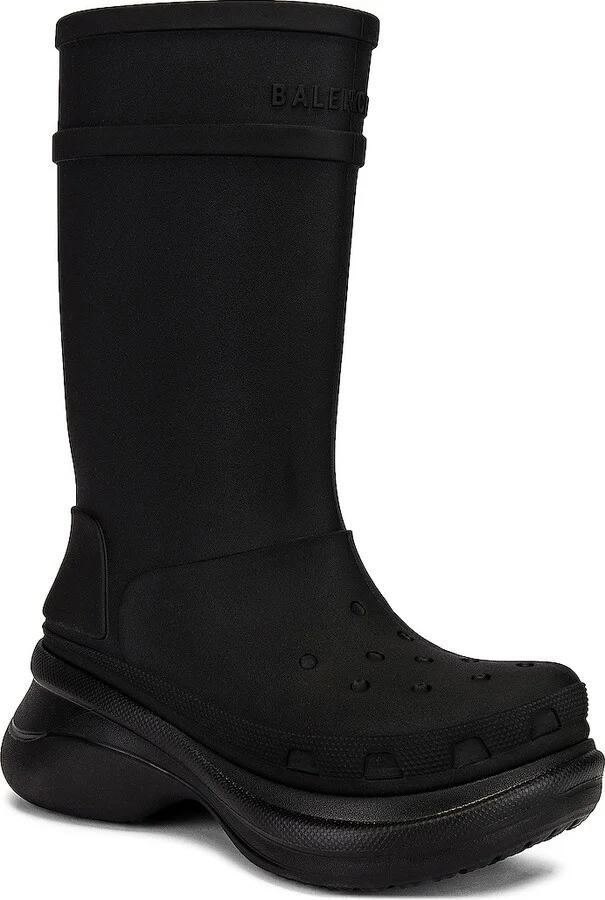 Balenciaga Crocs Boots in Black - Image 2