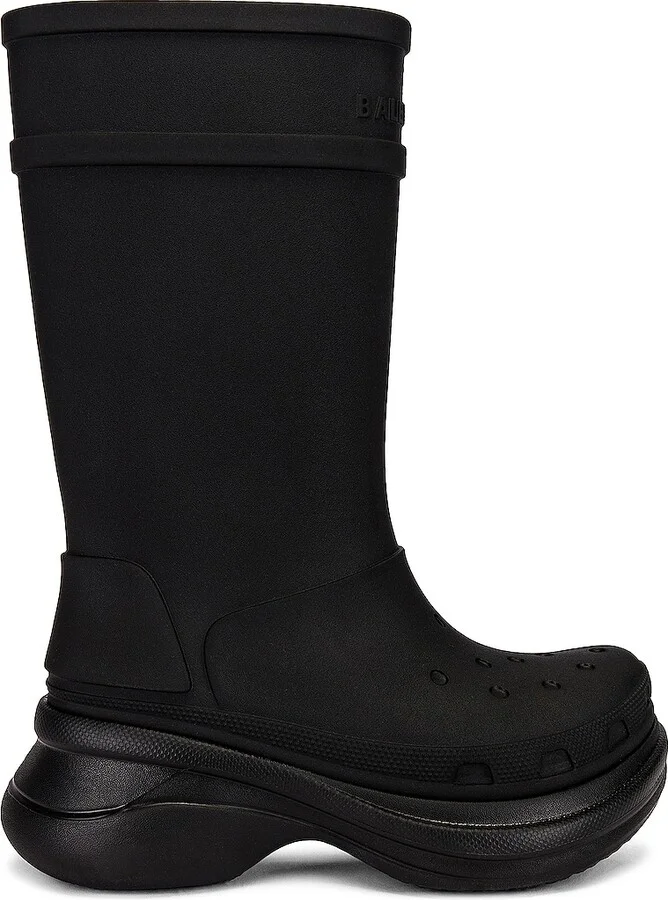 Balenciaga Crocs Boots in Black