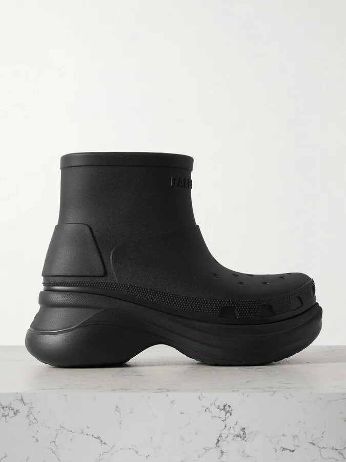 Balenciaga - + Crocs Eva Rubber Platform Ankle Boots - Black