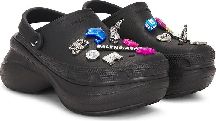 Balenciaga Crocs Mule in Black