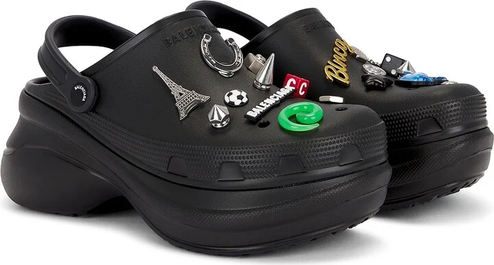 Balenciaga Crocs Mule in Black