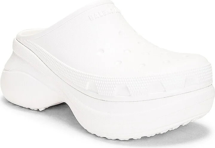 Balenciaga Crocs Mule in White - Image 2