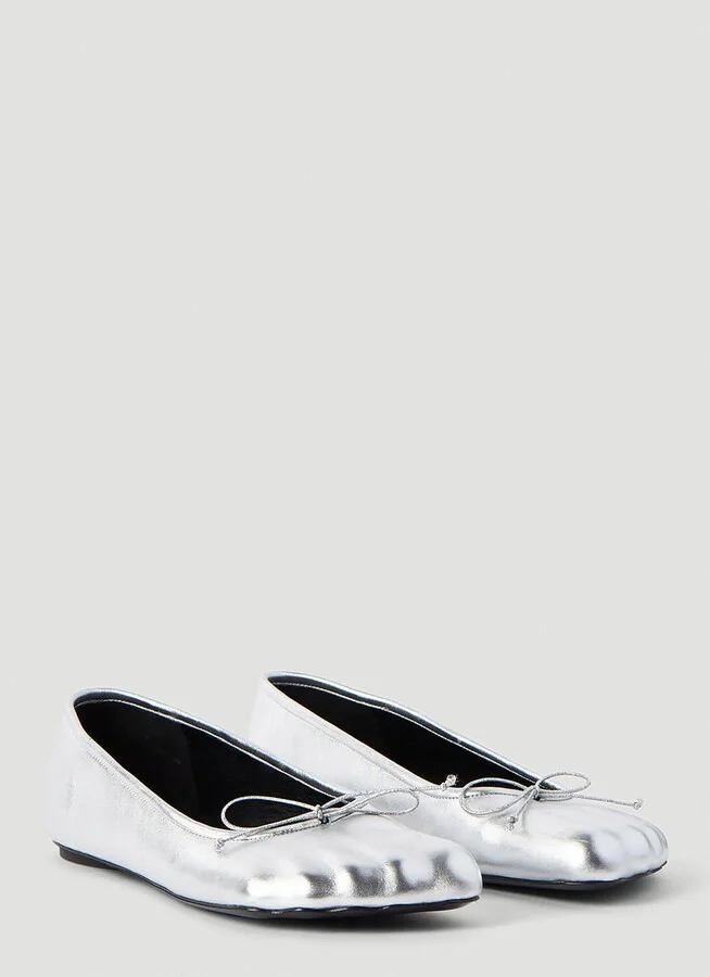 Balenciaga Fetish Anatomic Ballerina Flats - Woman Flats Silver Eu - 38 - Image 2