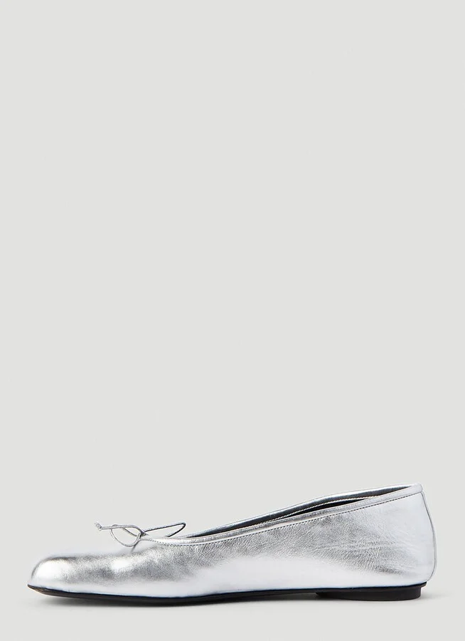 Balenciaga Fetish Anatomic Ballerina Flats - Woman Flats Silver Eu - 38 - Image 3