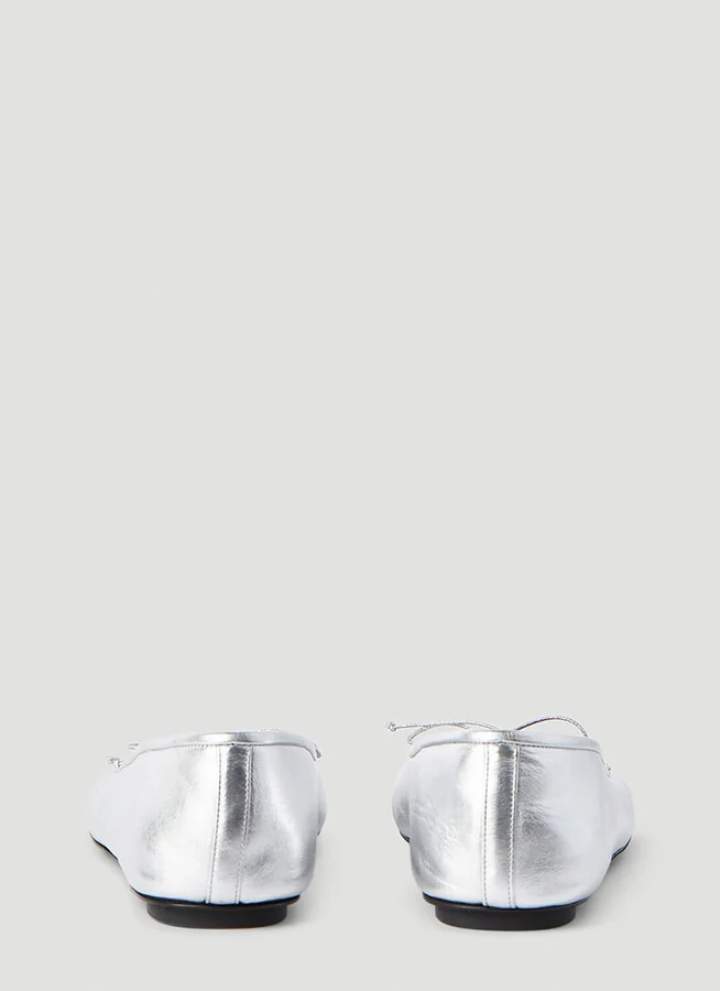 Balenciaga Fetish Anatomic Ballerina Flats - Woman Flats Silver Eu - 38 - Image 4