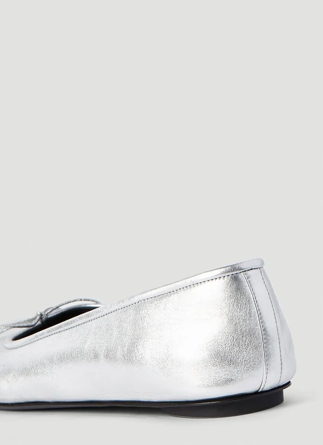 Balenciaga Fetish Anatomic Ballerina Flats - Woman Flats Silver Eu - 38 - Image 6