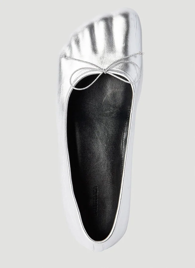 Balenciaga Fetish Anatomic Ballerina Flats - Woman Flats Silver Eu - 38 - Image 7