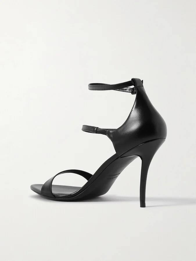 Balenciaga - Honey Sand Leather Pumps - Black - Image 3