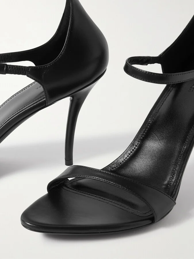 Balenciaga - Honey Sand Leather Pumps - Black - Image 4