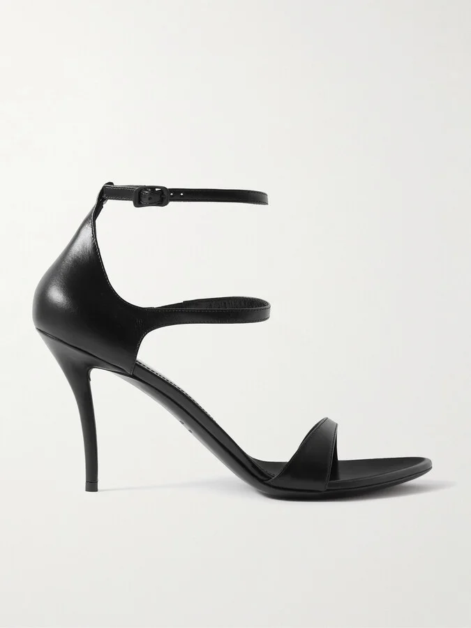 Balenciaga - Honey Sand Leather Pumps - Black