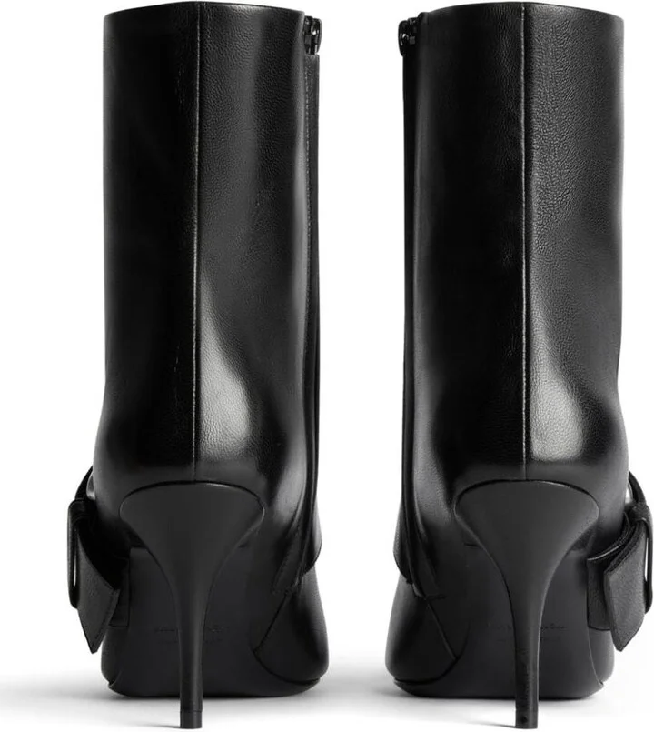 Balenciaga "Knife Belt" 80Mm Ankle Boots - Image 2