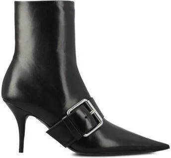 Balenciaga "Knife Belt" 80Mm Ankle Boots - Image 4