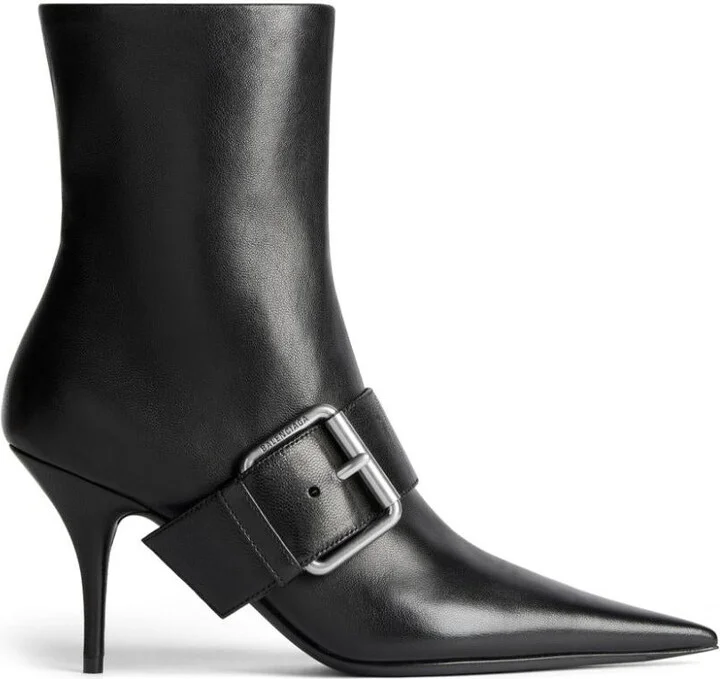 Balenciaga "Knife Belt" 80Mm Ankle Boots