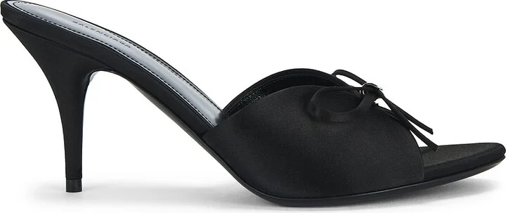 Balenciaga Knife Bow Sandal in Black